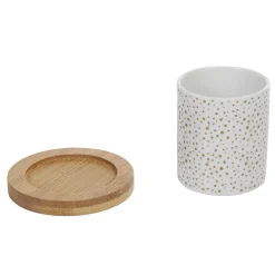Gifi 4 gobelets expresso avec sous tasse bois Outlet