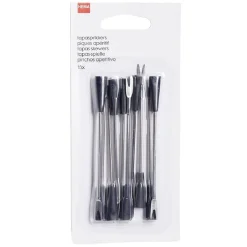 Gifi 10 piques à apéritifs en inox et plastique Outlet