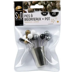 Gifi 12 piques à bigorneaux avec pot Sale