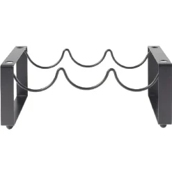 Gifi 2 range bouteilles x3 métal noir Hot