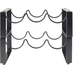 Gifi 2 range bouteilles x3 métal noir Hot