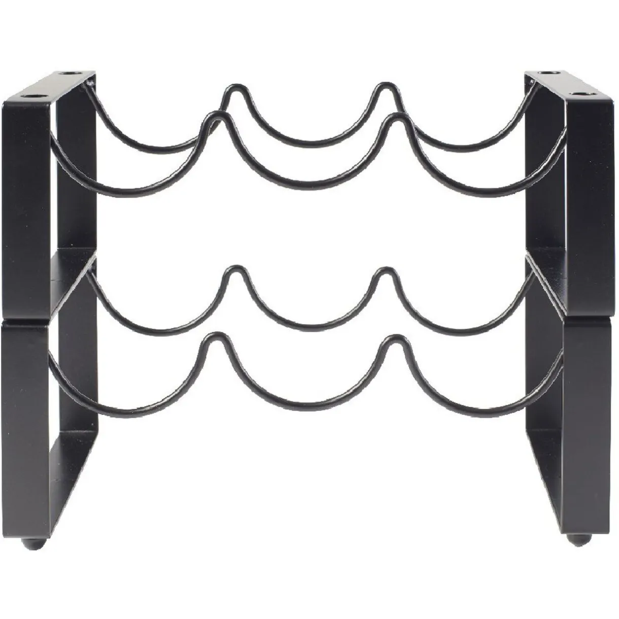 Gifi 2 range bouteilles x3 métal noir Hot