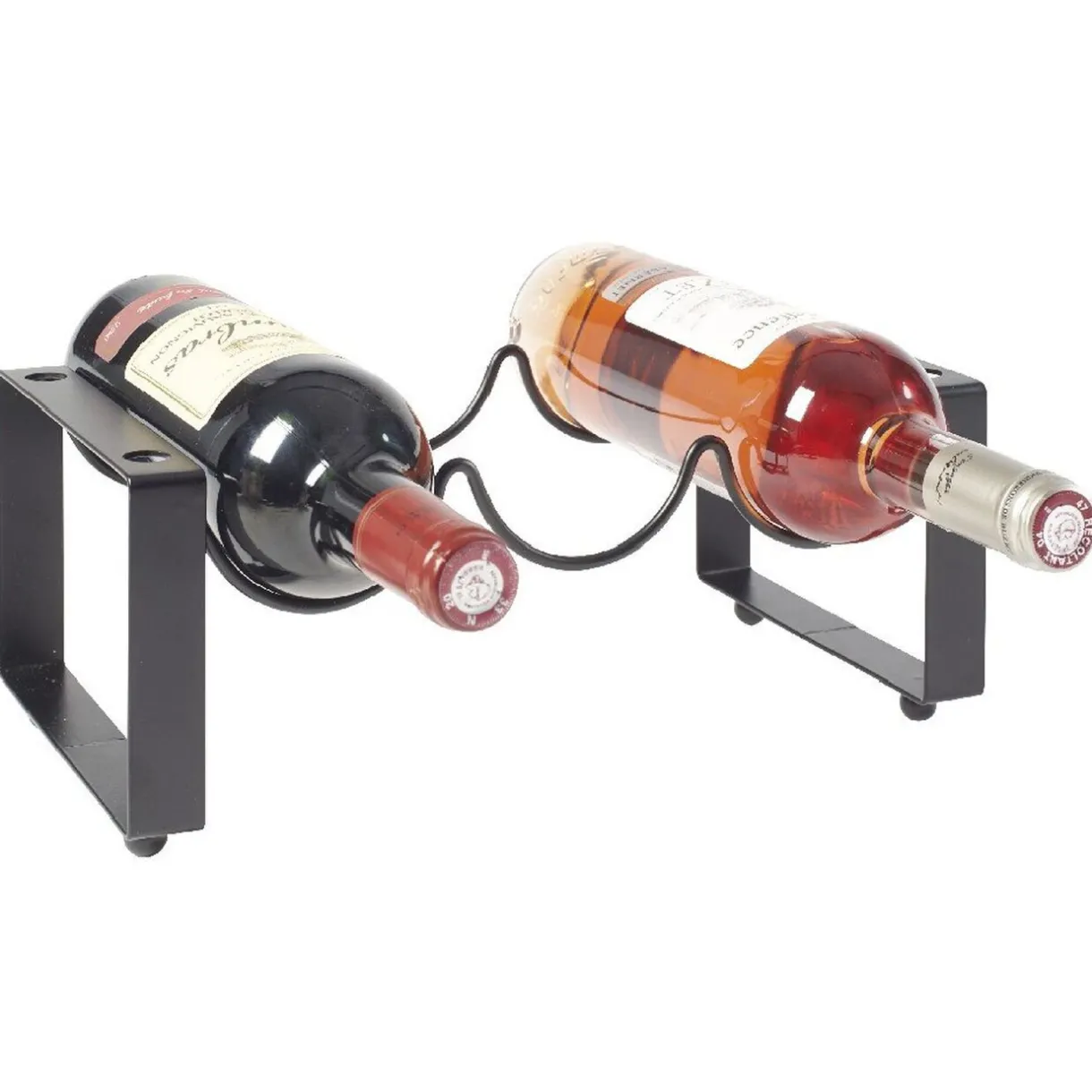 Gifi 2 range bouteilles x3 métal noir Hot