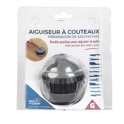 Gifi Aiguiseur à couteaux double position gris et noir Sale
