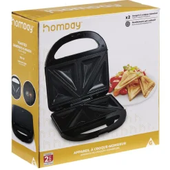 Gifi Appareil à croque monsieur Homday 750W Hot