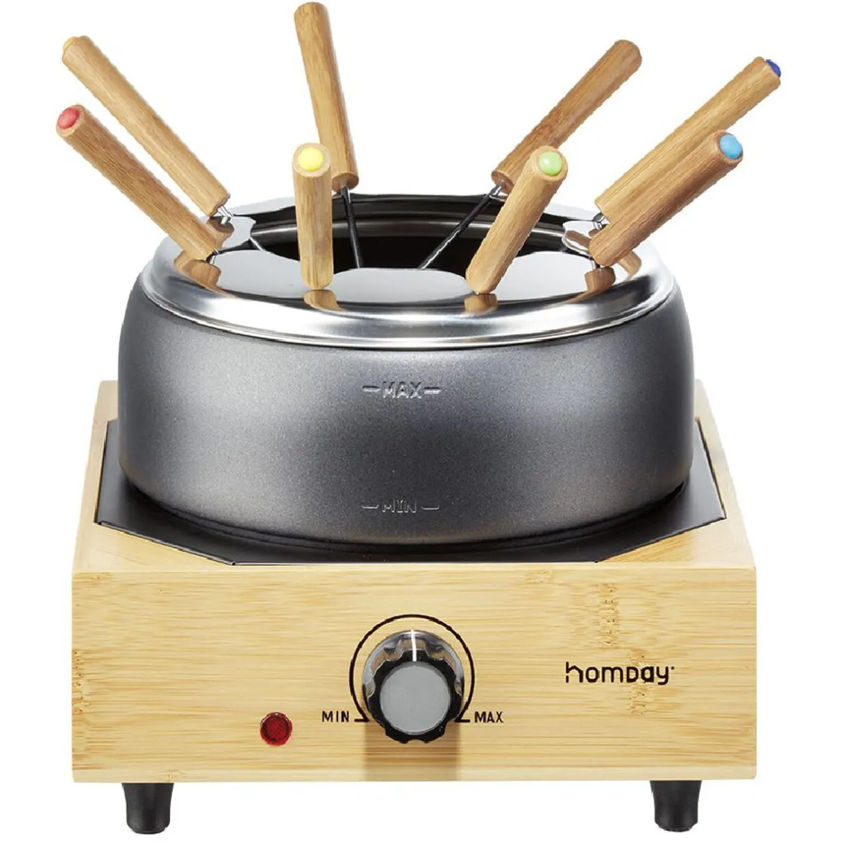 Gifi Appareil à fondue sur socle en bambou 800W Online