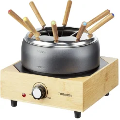 Gifi Appareil à fondue sur socle en bambou 800W Online