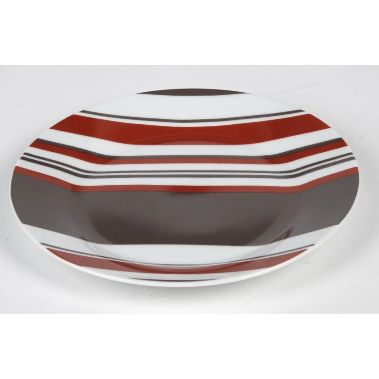 Gifi Assiette à dessert avec rayures