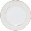 Gifi Assiette à dessert blanche motifs dorés