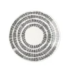 Gifi Assiette à dessert Dakar en porcelaine blanc et noir Ø19cm Sale