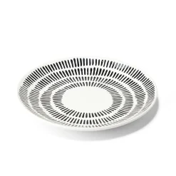 Gifi Assiette à dessert Dakar en porcelaine blanc et noir Ø19cm Sale
