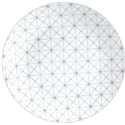 Gifi Assiette à dessert design géométrique dépareillé x4