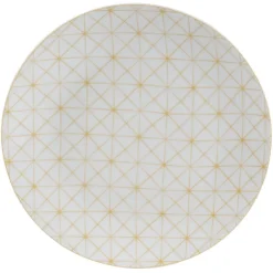 Gifi Assiette à dessert design géométrique dépareillé x4