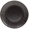 Gifi Assiette à dessert en céramique noir Ø21cm