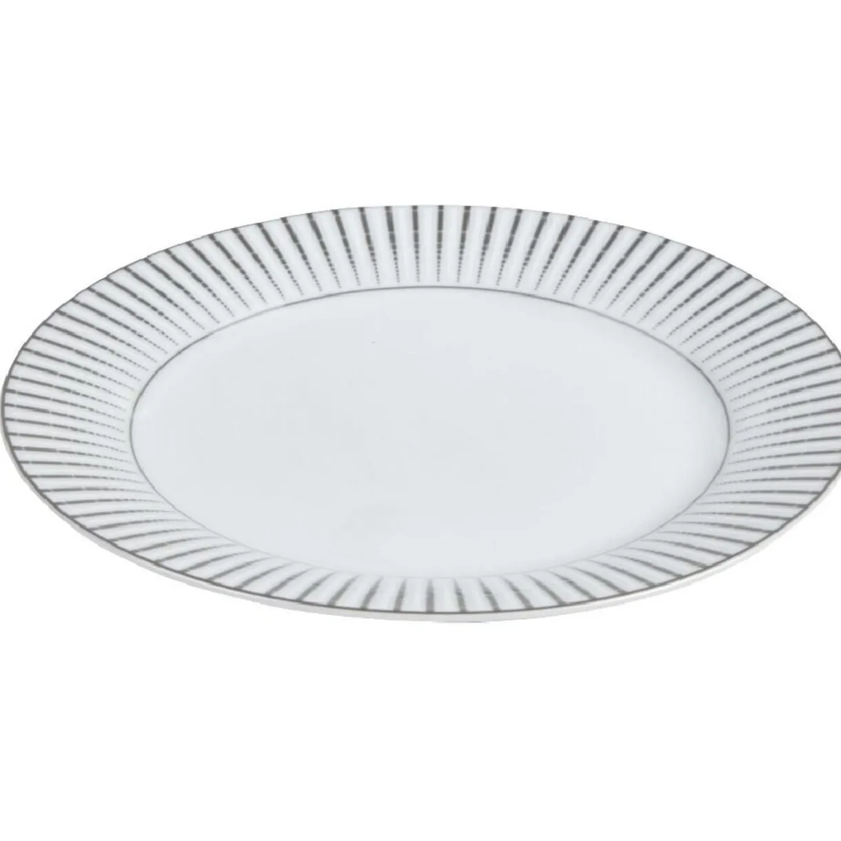 Gifi Assiette à dessert en porcelaine motif argenté