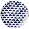 Gifi Assiette à dessert en porcelaine décor bleu Ø 19 cm