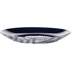 Gifi Assiette à dessert en porcelaine décor feuillage
