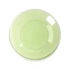 Gifi Assiette à dessert en verre vert bord blanc Ø20cm Online