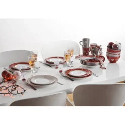Gifi Assiette à dessert faïence motif coeur
