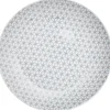 Gifi Assiette à dessert graphique blanc gris Clearance