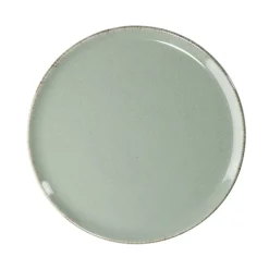 Gifi Assiette à dessert Lisbonne en grès vert Ø20,5cm Hot