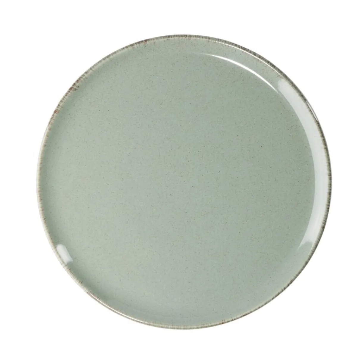 Gifi Assiette à dessert Lisbonne en grès vert Ø20,5cm Hot
