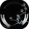 Gifi Assiette à dessert Luminarc noir design asiatique Ming White Outlet