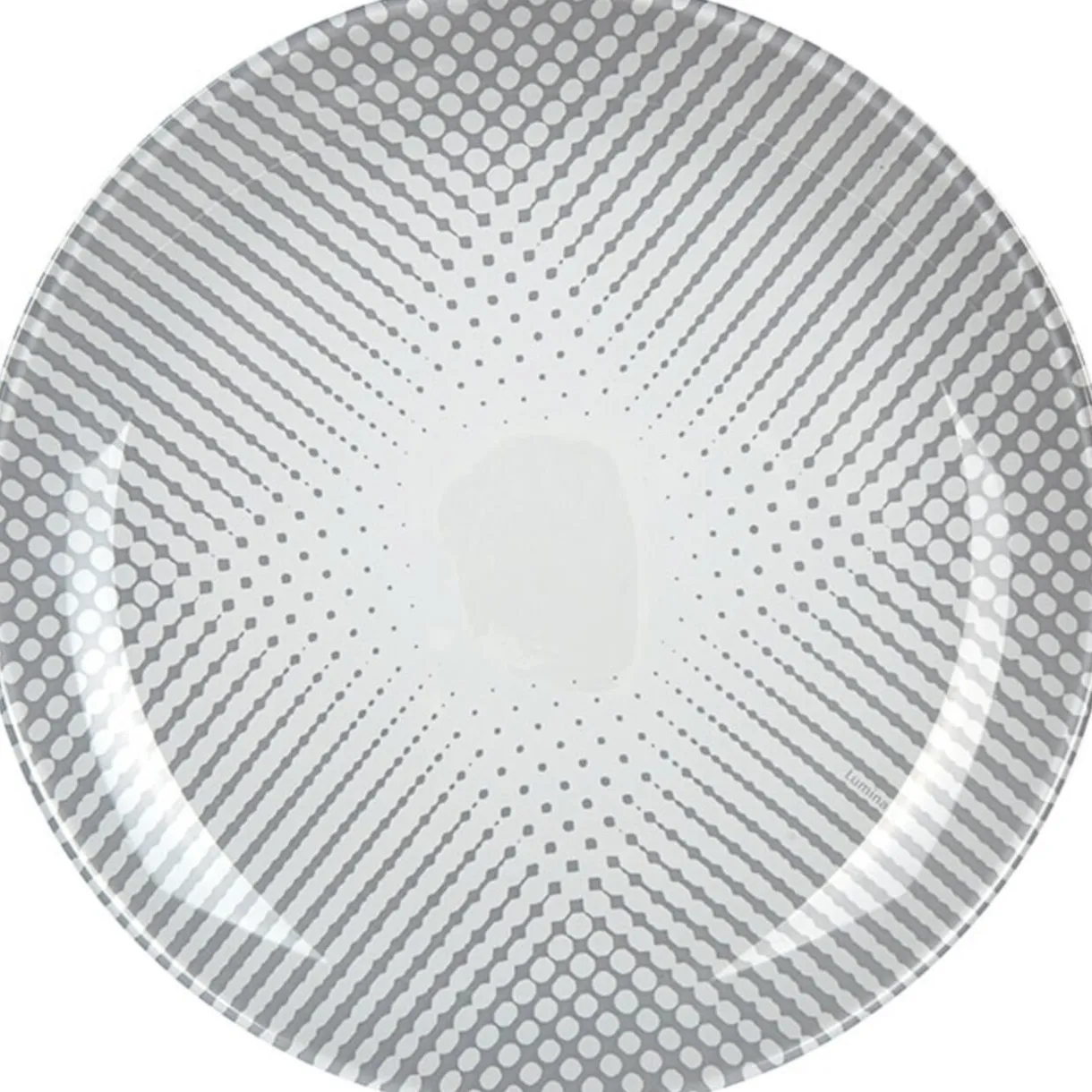 Gifi Assiette à dessert Luminarc gris Funky Dots Discount