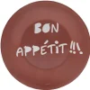 Gifi Assiette à dessert Luminarc rouge design Bon appétit