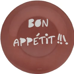 Gifi Assiette à dessert Luminarc rouge design Bon appétit