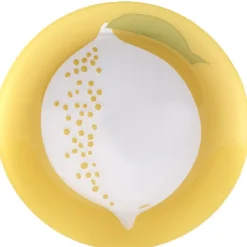 Gifi Assiette à dessert Luminarc design fruit gris jaune