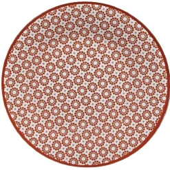 Gifi Assiette à dessert Micro blanc et rouge fleurs à pois x4 Sale