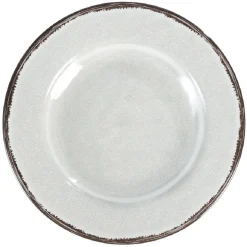 Gifi Assiette à dessert mélaminé effet craquelé