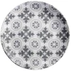 Gifi Assiette à dessert motif carreau de ciment gris Outlet