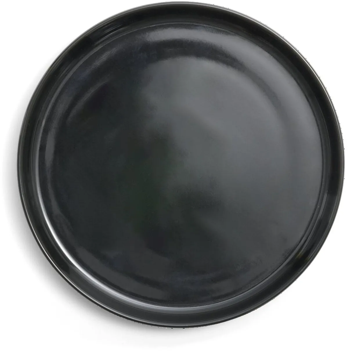 Gifi Assiette à dessert Oslo en grès noir Ø20cm Outlet