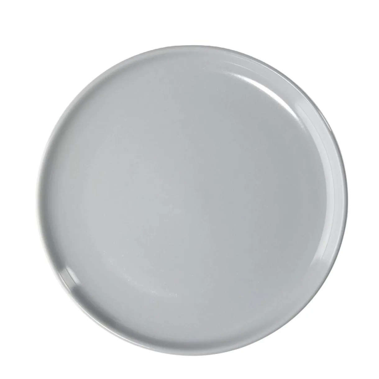 Gifi Assiette à dessert Oslo en grès gris Ø20cm Discount