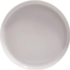 Gifi Assiette à dessert Oslo porcelaine gris uni