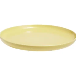 Gifi Assiette à dessert Oslo porcelaine jaune uni