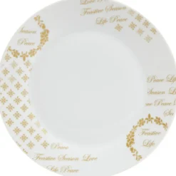 Gifi Assiette à dessert porcelaine Noël