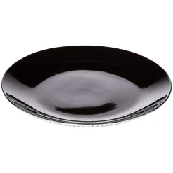 Gifi Assiette à dessert rayure noire et blanche
