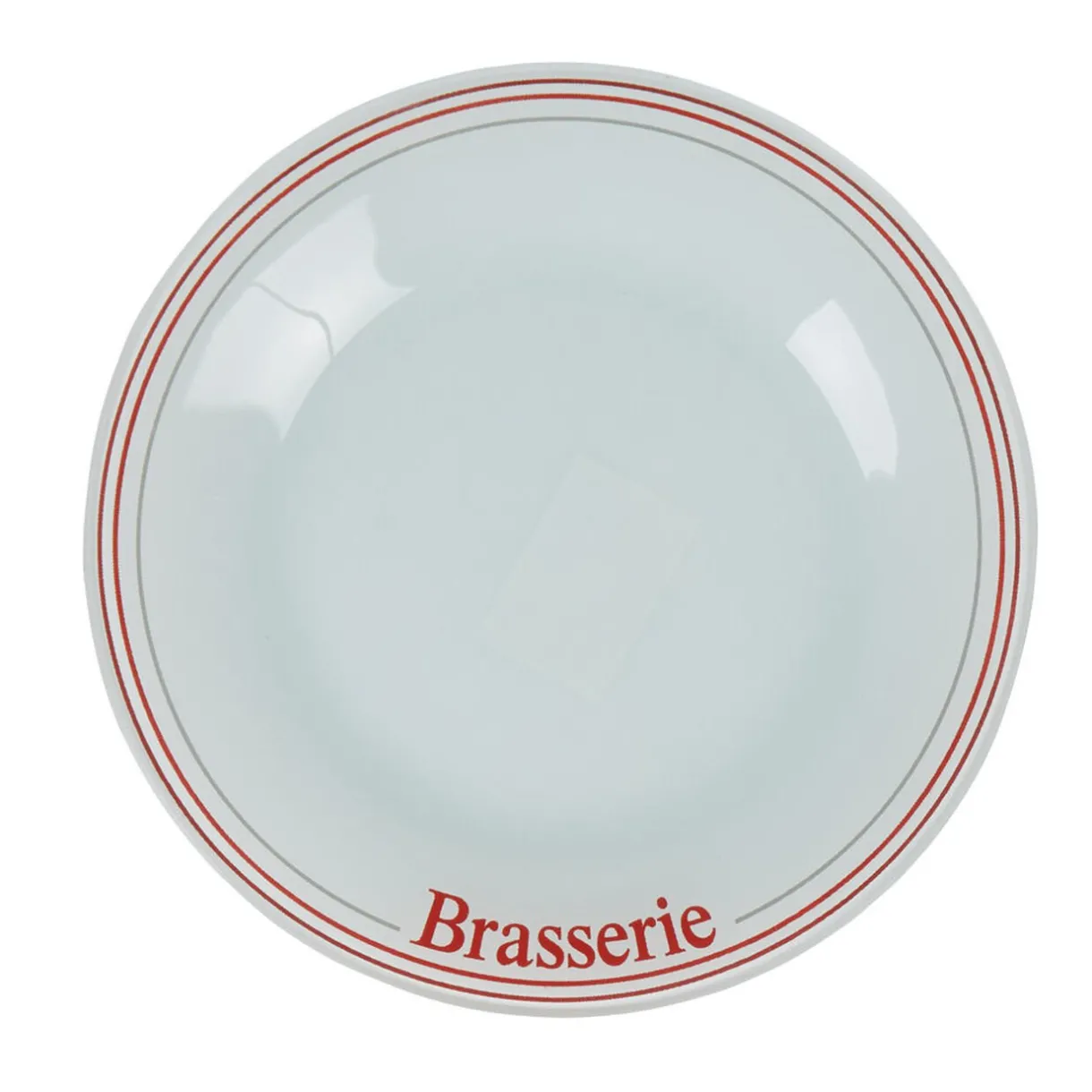 Gifi Assiette à dessert ronde blanche décor brasserie
