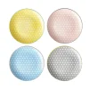 Gifi Assiette à dessert ronde carreau de ciment multicolore x4 Clearance