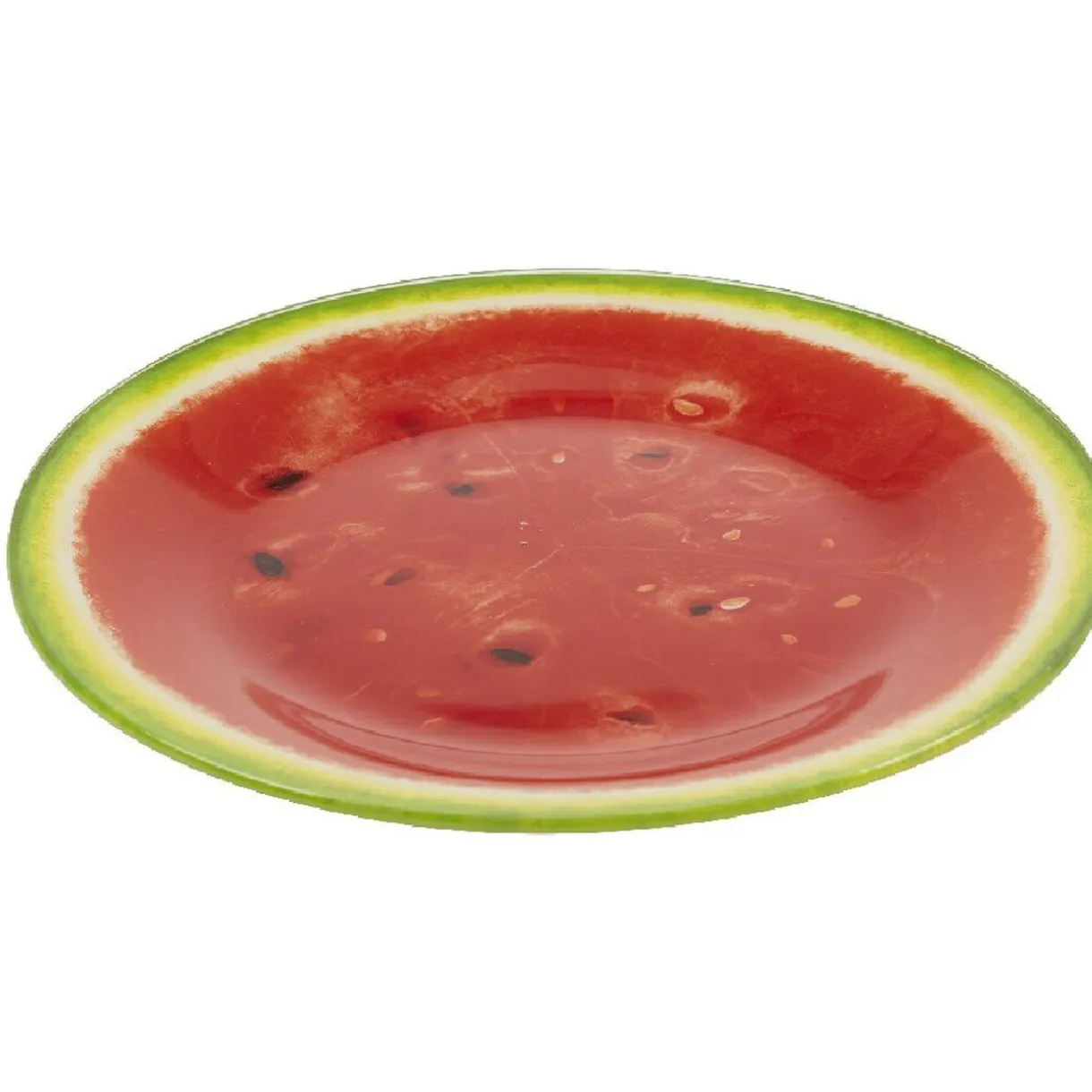Gifi Assiette à dessert ronde imprimée pastèque