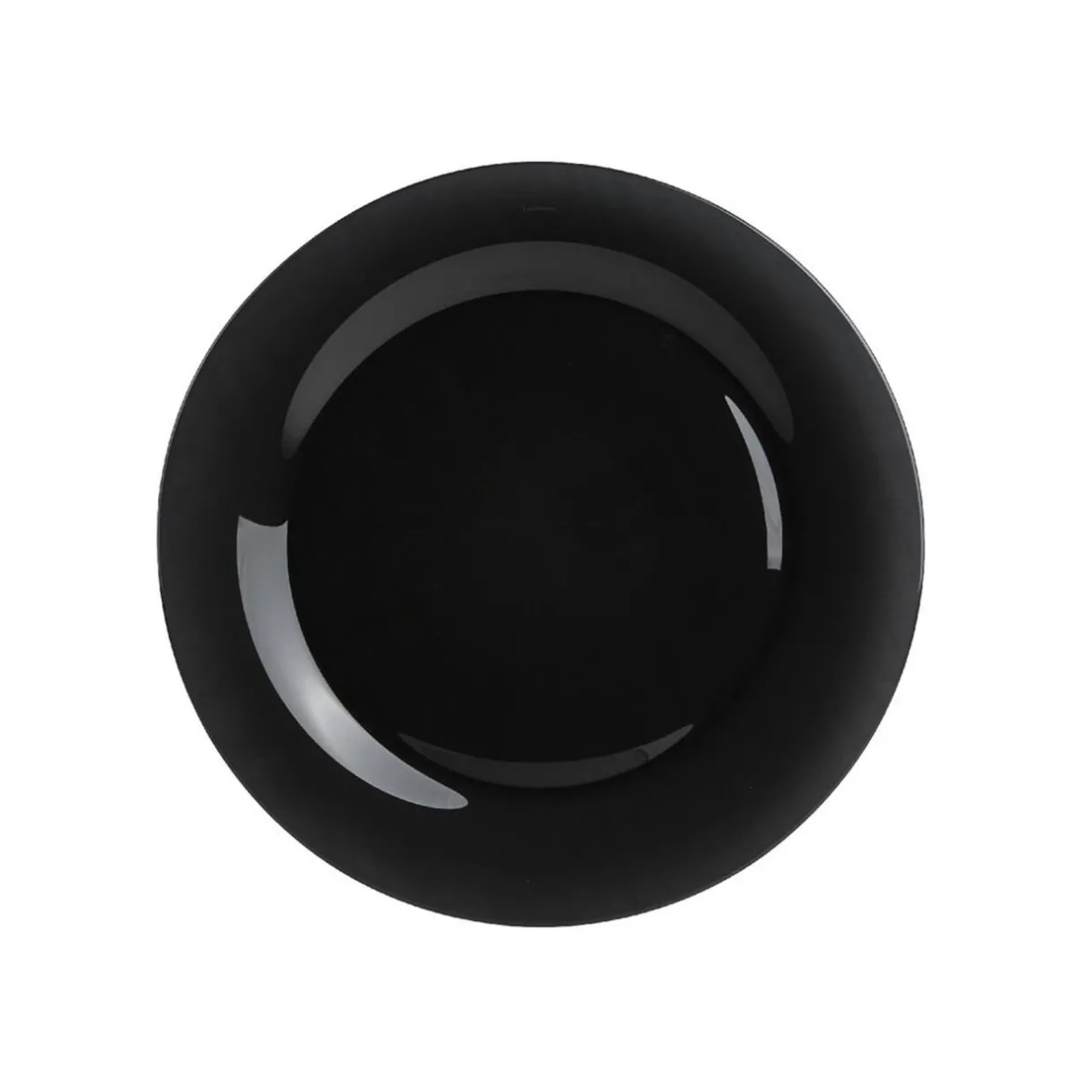 Gifi Assiette à dessert ronde Luminarc noire Zana