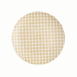 Gifi Assiette à dessert ronde motif géométrique 4 couleurs x4