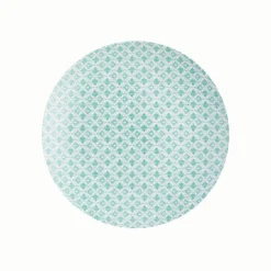 Gifi Assiette à dessert ronde motif géométrique 4 couleurs x4