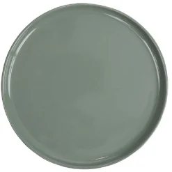 Gifi Assiette à dessert ronde Nordic porcelaine vert