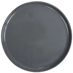 Gifi Assiette à dessert ronde Nordic porcelaine gris