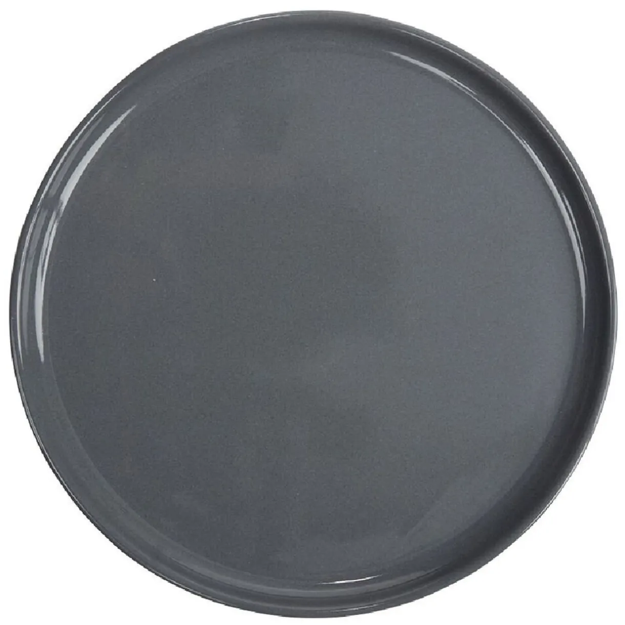 Gifi Assiette à dessert ronde Nordic porcelaine gris