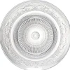 Gifi Assiette à dessert ronde transparente ciselée